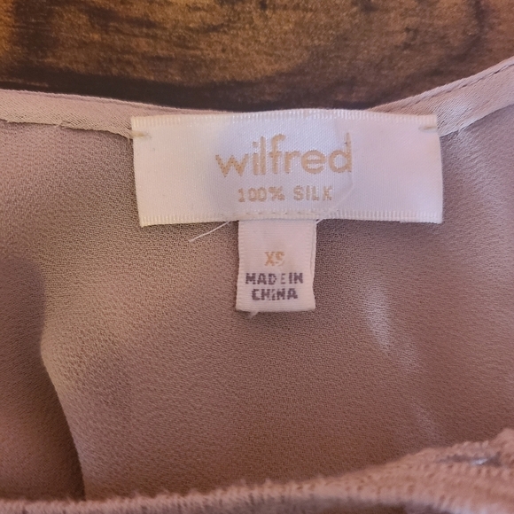 Aritzia Wilfred Lazare Silk Tan Dress XS - Picture 11 of 13